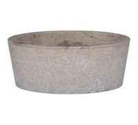 Lavabo Gris en Marbre - VIDAXL - Ø40x15 cm - Fait Main - Robuste et Facile à Nettoyer Gris G