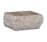 vidaXL Lavabo Gris 30x30x13 cm Marbre