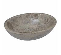 vidaXL Lavabo Gris 53x40x15 cm Marbre