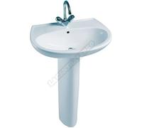 Lavabo - JACOB DELAFON - BRIVE 2 - 60x48 cm - Céramique - Autoportant - Blanc
