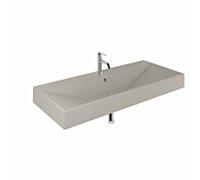 Lavabo Kludi 59WW121O2 121 x 50 x 12 cm, un trou pour robinet, tourterelle clair mat