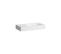 LAUFEN CLASSICS Lavabos, rectangulaire, tablette à gauche, 1 trou pour robinet, avec trop-plein, 800x405x135mm, blanc brillant, H510CL50001041