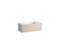 Lavabo Laufen FOLIO H580FO45241121 1004 x 450 x 350 mm, sans plage de robinetterie, sans perçage pour robinetterie, sans trop-plein, chêne brossé