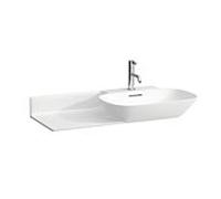 Lavabo LAUFEN INO 8133014001041, 90x45cm, LCC, étagère à gauche, trop-plein et trou pour robinet, céramique saphir