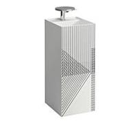 Lavabo LAUFEN Kartell H811331D018151 37,5x43,5x90cm, décor, filet de ligne, gris, sans trop-plein, 2 trous pour robinetterie