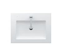Lavabo LAUFEN Living Square 8164330001471 90x48cm, trop-plein, trou pour robinet, peut être coupé des deux côtés