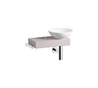 Lavabo Laufen PICCOLO NOVO H561PN37081111 555 x 320 x 400 mm, tablette à gauche, un trou de robinetterie, sans trop-plein, finition Oyster Matt