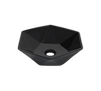 vidaXL Lave-mains vasque à poser céramique 41x36,5x12 cm Noir