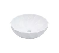 vidaXL Lavabo Lave-Mains Vasque à Poser Monter Salle de Bain Intérieur Salle d'Eau Cabine de Toilette Maison 46x17 cm Céramique Blanc