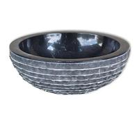 Lavabo marbre diamètre 40 cm noir 02_0002836