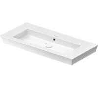 Lavabo Meuble Duravit White Tulip WonderGliss, meulé, Avec trop-plein 1055x155mm Blanc