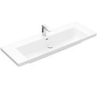 Lavabo Meuble Villeroy et Boch Subway 3.0 1 trou, Avec trop-plein, non meulé 1300mm Blanc Alpin CeramicPlus