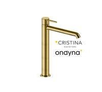 Lavabo mitigeur haut avec vidage up&down phi or brosse - CRISTINA ONDYNA PH22296P