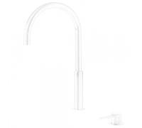 Lavabo mitigeur haut sur gorge Blanc Mat STUDY - TRES 26110502BM