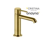 Lavabo mitigeur regular ac vidage up&d laiton phi or brosse - CRISTINA ONDYNA PH22096P
