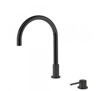 Lavabo mitigeur sur gorge Noir Métallisé STUDY - TRES 26110501NM