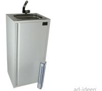 Lavabo mobile eau chaude 19 litres grand réservoir snack marché hebdomadaire incl. pédale