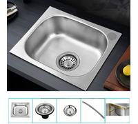 Lavabo multifonctionnel en acier inoxydable 37x31cm barre de camping-car vidange facile évier Commercial avec accessoires