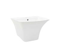 vidaXL Lavabo Blanc 53 x 44 x 37 cm Céramique Émaillée