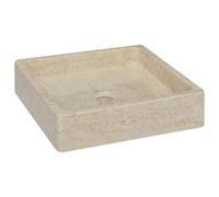 Lavabo Noir 40x40x10 cm Marbre Vasque Lave-mains Salle de Bain Toilette vidaXL