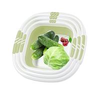Lavabo pliable - Bol à vaisselle rond pliable | Bassin pliable portable, peu encombrant, bac de lavage pliable pour le visage pour les vêtements de fruits, le trempage des pieds, bac à linge de