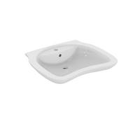 Lavabo PMR MATURA 2 ergonomique 65x55 cm sans trop-plein blanc