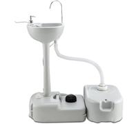 Lavabo Portable, Station De Lavage Portable HD, évier Portable, évier à Linge, évier Utilitaire, avec Eau TK, TK D’eaux Usées, Distributeur De Savon, Porte-Serviettes, Pompe à Pied sans Hds
