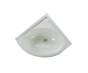 Lavabo pour camoing car angle blanc 330 x 330 mm