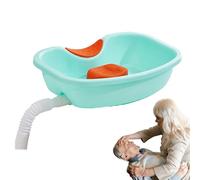 Lavabo pour cheveux alités, bac à shampoing, bac à shampoing, avec repose-cou, plateau Buddy réutilisable, avec tuyau de drainage, pour lit, haïcuts et coloration, personnes âgées