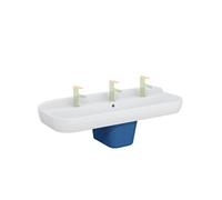 Lavabo pour enfant Sento Kids 125 cm 1 hauteur avec trop-plein + cache-siphon Sento kids