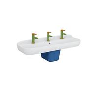 Lavabo pour enfant Sento Kids 85 cm + cache siphon + Mitigeur lavabo VITRA Sento Kids jaune et vert