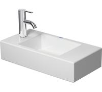 Duravit Vasque meuble Vero Air 0724500009 50×25 cm sans trop-plein plage robinetterie gauche blanc