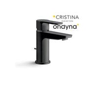 Lavabo prime mitigeur blackmat + vidage metal nf - CRISTINA ONDYNA PE22113