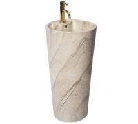 Lavabo Rea Blanka Lavabo Monolite Beige 40 X 40 X 85 Cm