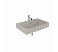 Lavabo Kludi RESA 59WW81O2 81 x 50 H12 cm, un trou pour robinetterie Mat Light Dove