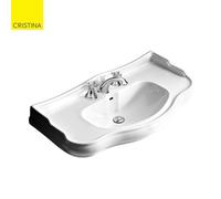 Lavabo Retro Luxe Parigi 100 cm Perçage 3 trous - CRISTINA ONDYNA WPG10609