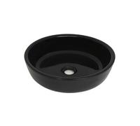 Lavabo rond Céramique Noir 42 x 12 cm