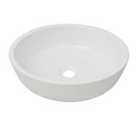 Lavabo ronde Céramique Blanc 42 x 12 cm