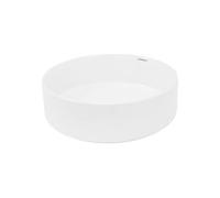 Lavabo Salle de Bain - Ø 355 x 120 mm - en Céramique - Ronde - Blanc -