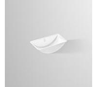 Lavabo sous plan Alape Ub. R585 2250700000 50,7 x 27,4 cm, blanc, sans trou de robinetterie, avec trop-plein