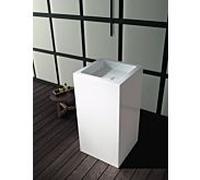 Lavabo Alape WT.RX450QS, carrÃ© L : 455mm H : 900mm P : 507mm, 4804000000, blanc - 4804000000