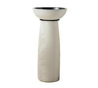 Lavabo sur colonne moderne - Lavabo Rond, Lavabo De Salle De Bain Sur Pied, Lavabo De Salle De Bain À Base En Céramique Givrée, Lavabo Extérieur, Facile À Nettoyer , pour l'intérieur et l'extérieur(D)