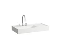 Lavabo Sur Meuble Laufen Kartell by Laufen avec deux trous de robinetterie 90x46x120cm Blanc