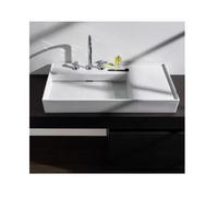 Lavabo Sur Meuble Laufen Kartell by Laufen avec trois trous de robinetterie 90x46x120cm Blanc