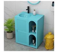 Lavabo sur pied de salle de bain, meuble de lavabo autoportant industriel, meuble de lavabo rétro en fer sur pied, meuble de salle de bain sous évier