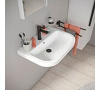 Lavabo suspendu Duravit D-Code 65 cm 2398650000 650 x 460 mm, avec trou de robinetterie, avec trop-plein, plage de robinetterie, blanc brillant