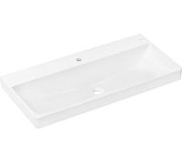 Lavabo Suspendu Hansgrohe Xelu Q Sans trop-plein, rectangulaire, 1 trou 1000x80x480mm Blanc 60321450