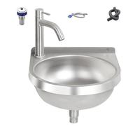 Lavabo Suspendu pour Salle de Bains - Vasque de Lavabo Semi-Circulaire | Vasque de Douche | pour la salle de bain, les toilettes, l'hôtel, la cuisine, la vanité, la buanderie, le restaurant, la maison