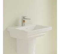 Lavabo Suspendu Villeroy et Boch Subway 3.0 1 trou, Avec trop-plein 550mm Blanc Alpin CeramicPlus