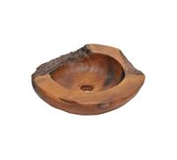 Lavabo en teck - Marron - 45 x (12-15) cm